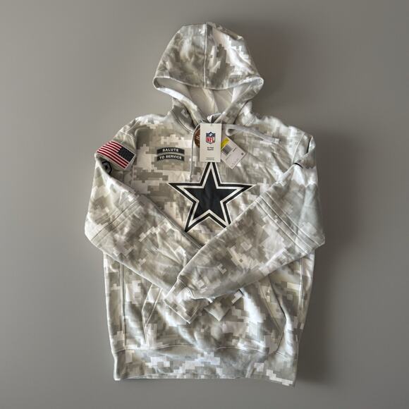 New Nike Dallas Cowboys Salute to Service NFL Pullover Hoodie Men's Sz S $100 - Picture 1 of 4